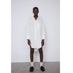 Zara Oversized Poplin Shirt